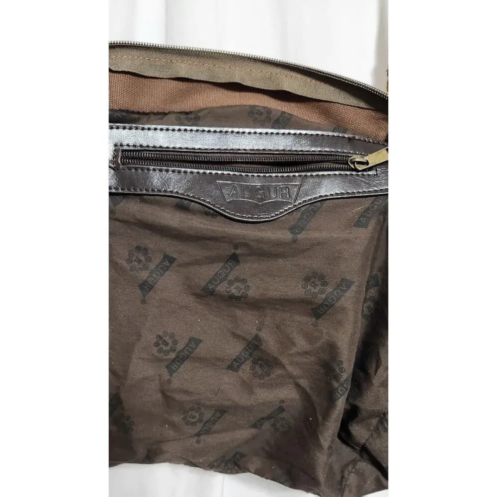 Augur Messenger Bag Canvas Shoulder Crossbody Brown‎